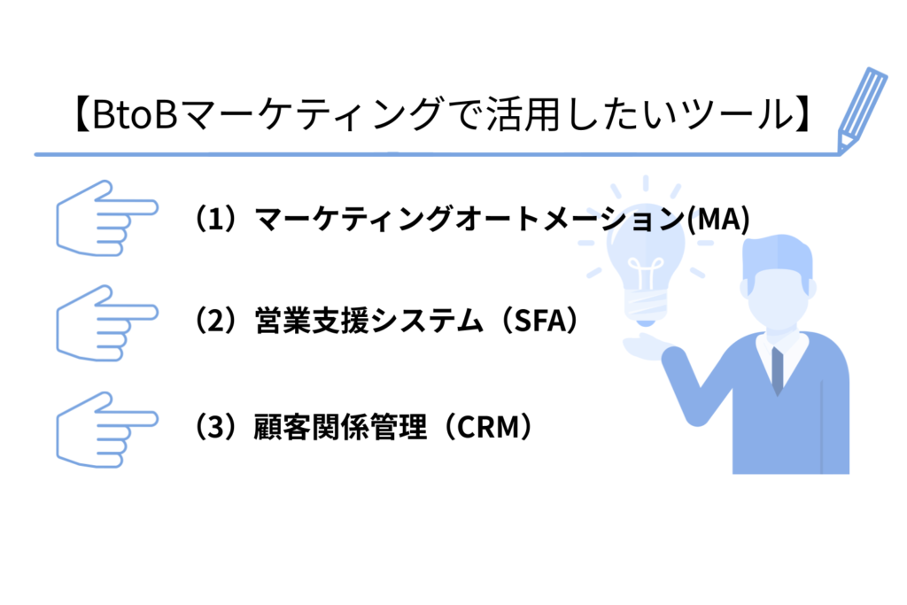 BtoBマーケティングで活用したいツールーBtoBマーケティングを成功に導く戦略の立て方とは？【基礎知識から徹底解説】