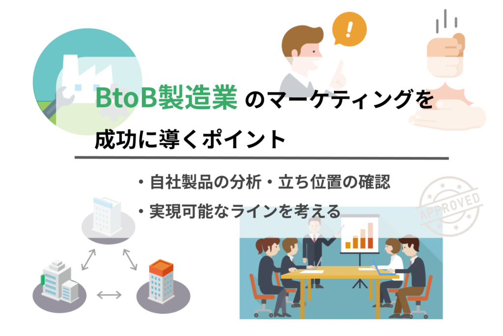 BtoB製造業のマーケティングを成功に導くポイントーBtoB製造業のマーケティングはなぜ難しいのか？実践すべき施策を成功事例を交えて解説