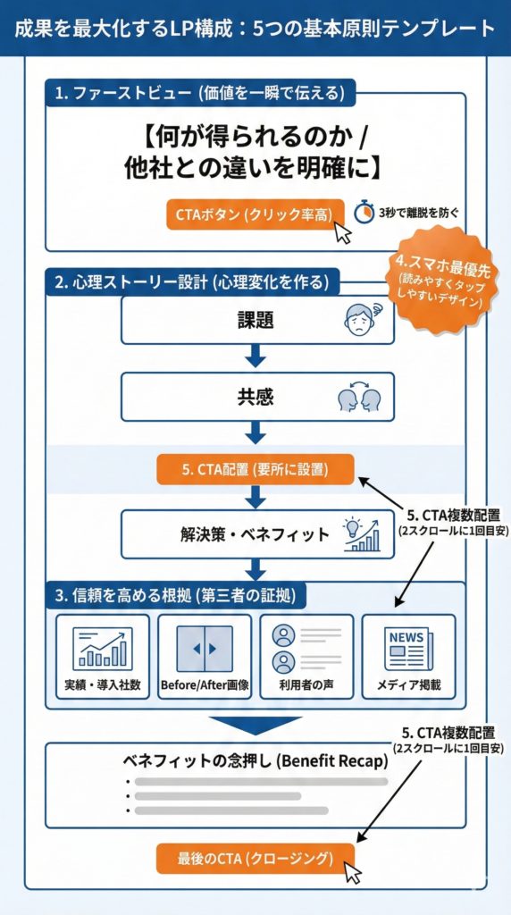 成果を最大化するLP構成案